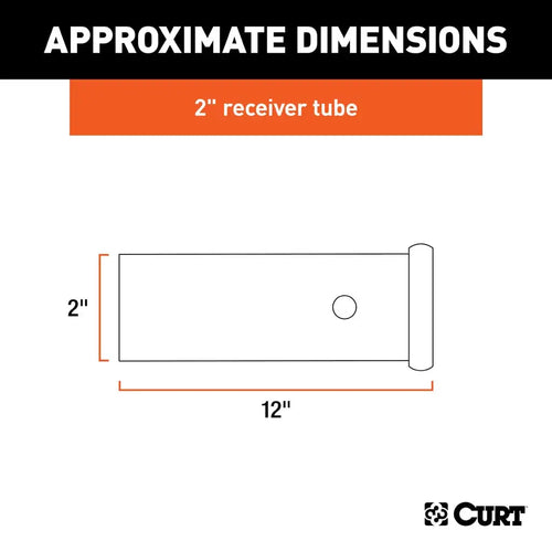 Curt 12 Raw Steel Receiver Tubing (2 Receiver) #49120