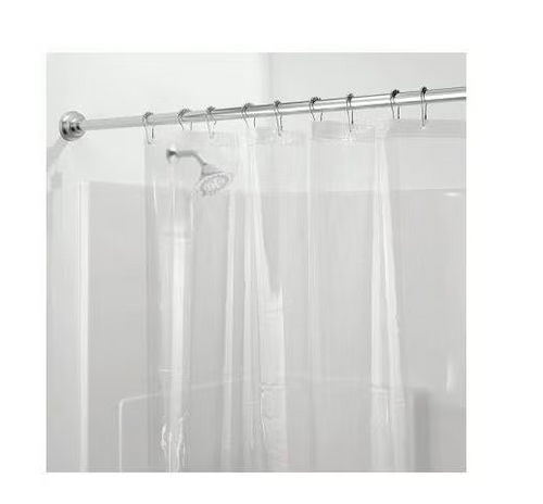 Moda At Home 70 In. x 72 In. Clear Crown Eva Shower Curtain Liner