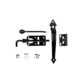 National Hardware Ornamental Gate Latch to 3 Black