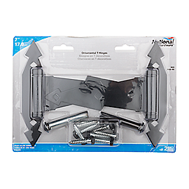 National Ornamental T-Hinge 7, Black
