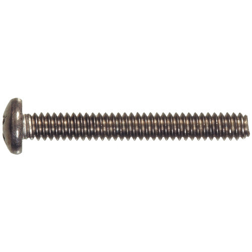 Hillman Phillips Pan-Head Stainless Machine Screws (1/4-20 x 1/2) - 100 pc