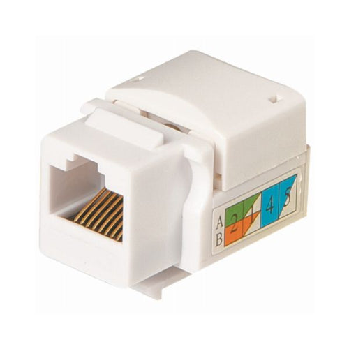 RCA Keystone CAT6/5E RJ45 White Modular Jack Insert