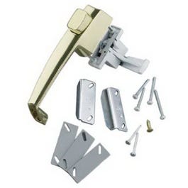 Cumberland Screen & Storm Door Latch, Polished Brass