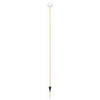 Driveway Marker, Heavy-Duty, White/Yellow Fiberglass, 58-In.
