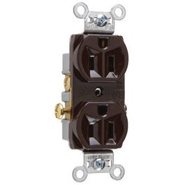 Duplex Outlet, Heavy-Duty, Brown, 125-Volt, 15-Amp