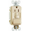 GFCI Receptacle/Single-Pole Switch, 15A, Ivory