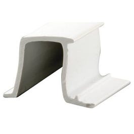 Glass Retainer, Snap-In, Rigid White Vinyl, 72-Inches