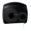 InSight Jr. Escort Bathroom Tissue Dispenser, Jumbo Double Roll, Smoke Gray