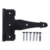 National Hardware Ornamental T-Hinge 8, Black (8, Black)