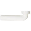 Direct Connect Waste Arm Drain Pipe, White Plastic, 1.5 x 7-In.