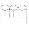 Black Round-Top Garden Fence, 14 x18-In.