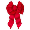 Christmas Bow, 11-Loop, Wired, Red Velvet, 14 x 28 x 4-1/2-In.