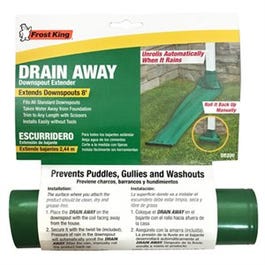 Manual Downspout Extender, Green, 12-Ft.  x 7-In.