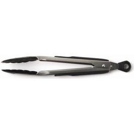 Good Grips Kitchen Tongs, Stainless Steel/Black Nylon Heads, 9-In.