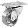 Cast Iron Swivel Plate Caster, 3-In.