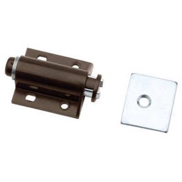 Cabinet Latch, Single-Touch, Brown, 2-Pk.