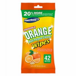 Orange Citrus Wipes, Multi-Purpose , 42-Ct.