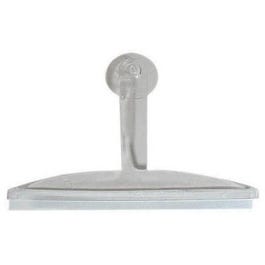 Bath Squeegee, With Suction Cup, Clear Handle, 12-In.
