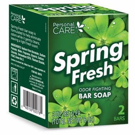 Deodorant Soap Bar, Spring Fresh, 3-oz., 2-Pk.