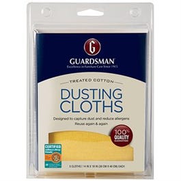 Dusting Cloths, Cotton, 5-Pk.