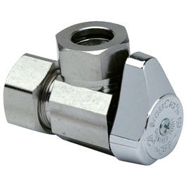 Chrome Angle Stop Valve, 5/8 x 7/16-In.