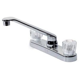 Kitchen Faucet, 2-Handles, Chrome