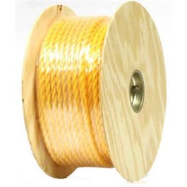 Polypropylene Rope, Twisted, Yellow, 1/2-In. x 300-Ft.