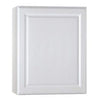 Kitchen Wall Cabinet, Assembled, White Finish, Single-Door, 24 x 30 x 12-In.