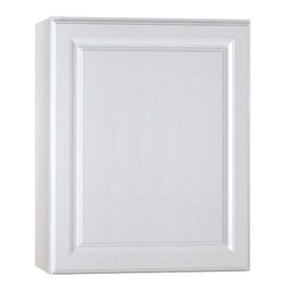 Kitchen Wall Cabinet, Assembled, White Finish, Single-Door, 24 x 30 x 12-In.