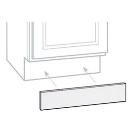Kitchen Cabinet Toe Kick, White Finish, 90 x 4.5 x 1/4-In.