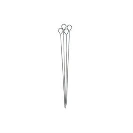 Chrome BBQ Skewers, 4 Pack, 15-In.