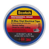 Electrical Tape, Blue Vinyl, Professional Grade, 3/4-In. x 66-Ft.