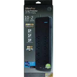 2-USB / 10-Outlet Surge Protector