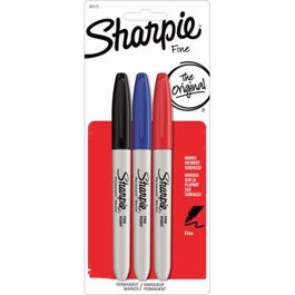 Permanent Markers, Fine Point, 3-Pk.