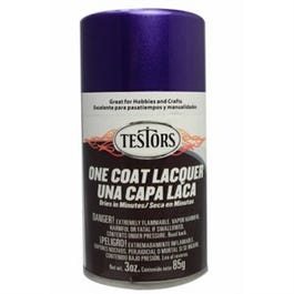 One-Coat Lacquer Craft Spray Paint, Purple-Licious Gloss, 3-oz.