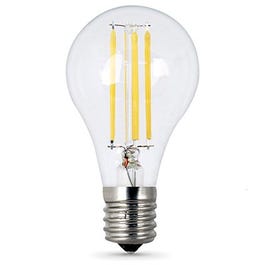 LED Light Bulbs, A15, E17 Base, Clear, 500 Lumens, 7.5-Watts, 2-Pk.