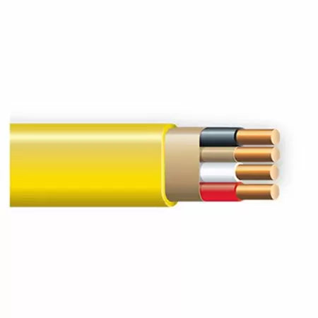 Marmon Home Improvement 50 ft. 12/3 Yellow Solid CerroMax SLiPWire Copper NM-B Wire (50', Yellow)