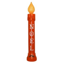 Christmas Decoration, Lighted Noel Candle, 39-In.