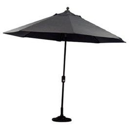 Canmore Patio Market Umbrella, Graphite Gray, 9-Ft.