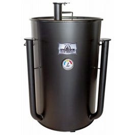 Drum Smoker, Flat Black, 55-Gallons