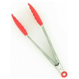 Kitchen Tongs, Silicone/Stainless Steel, 18-In.