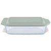 Baking Dish, Sage Lid, 7 x 11-In.