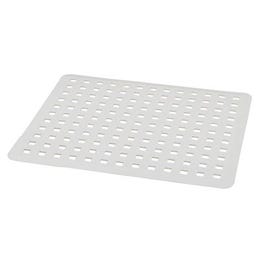 Euro Kitchen Sink Mat, White PVC, 11 x 12.5-In.