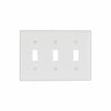 Eaton Cooper Wiring Toggle Wallplate, White