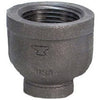 Pipe Fitting, Reducing Coupling, Black, 1-1/2 x 1-1/4-In.