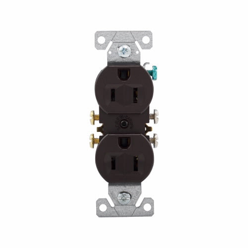 Eaton Cooper Wiring Residential Grade Duplex Receptacle 15A, 125V Brown (120V, Brown)