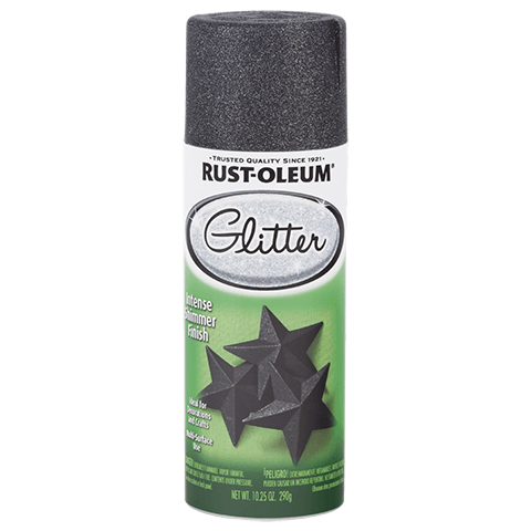 Rust-Oleum Glitter Spray Paint Midnight Black (10.25 Oz, Midnight Black)