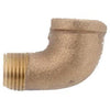 Pipe Fitting, Street Elbow, Rough Brass, 90 Degree, 3/4-In.