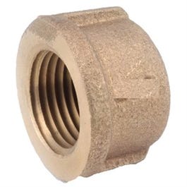 Pipe Cap, Lead-Free Red Brass, 1-In.