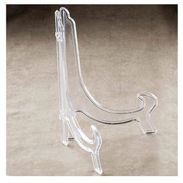 Plate Stand, Clear Acrylic, 4-1/2-In.